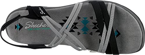 Skechers Reggae Slim Takes Two Chaussures pour femme, noir/charbon, 38 EU