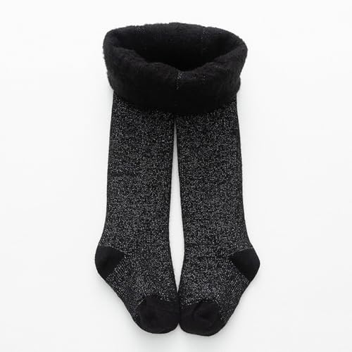 Toddler Baby Girls Warm Leggings Kids Thicken Fleece Lined Leggings Knitted Stretchy Basic Tights Fall Winter2