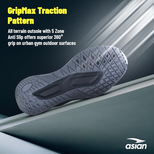 Image of ASIAN Civic-04 Men's Running Shoes | Sports Shoes with Breathable Mesh Upper, Memory Foam Cushioning | Arch Support & Durable Sole for Grip & Comfort