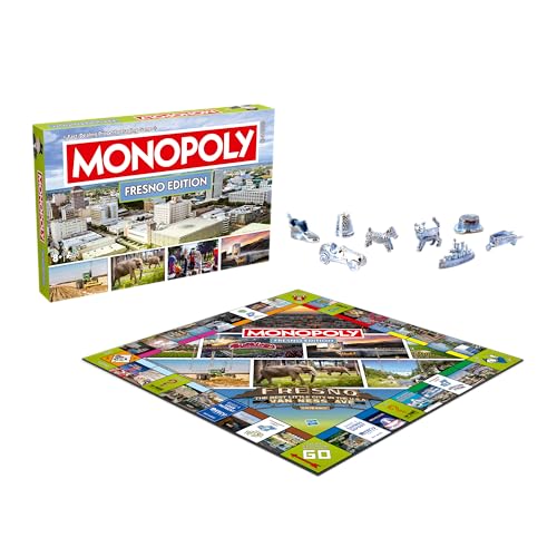 Monopoly Fresno CA Edición Juego de Mesa Familiar miniatura 1