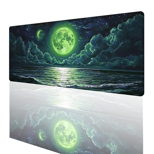 Tapis de souris gaming XXL résout manque de place glisse instable motif fleur bureau