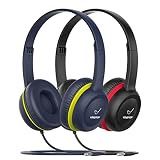 vinamass Kids Headphones, Ear Headphones for Kids, Wired Headphones with Safe Volume Limiter 85dB, A