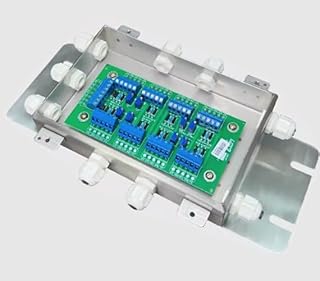 CALT Multi-Joint Stainless Steel Junction Box for Weighbridge Weighing Sensor Weight Scale Load Cell (Analog, 8 in and 1 Out)