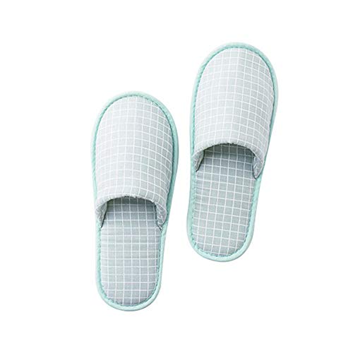 Preisvergleich Produktbild Sviqskr Reise Hausschuhe Faltbare tragbare japanische ultraleichte einfache Bad Reisen Damen ultradünne Handgepäck Flugzeugschuhe M 27,5cm grün