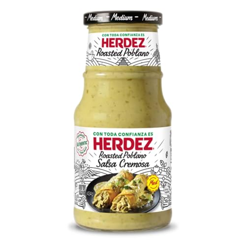 Salsa cremosa con POBLANO-CHILI tostado 434 g