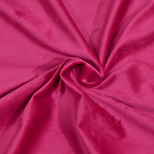 Image of High Sofa Quality Velvet Grommet Room Darkening Eyelet Door Curtains | Curtains for Living Room 7 Feet, Dark Pink, Pack of 2