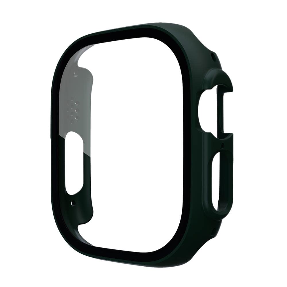 Protecteur d écran Apple Watch 49mm coque rigide PC bumper vert foncé anti rayure
