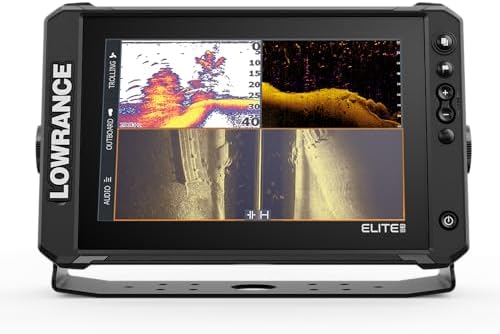 Lowrance 000-16430-001 Elite FS 10 Fishfinder with Active Imaging 3-in-1 Transducer and Preloaded CMAP Discover Onboard Charts, 10 Inch Touchscreen Display, Black