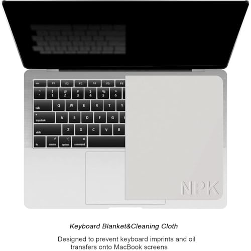 Image of MacBook Screen & Keyboard Dustproof Protection Microfiber Liner and Cleaning Cloth 13 inch Compatible with MacBook Pro 13 inch MacBook Pro 14 inch and MacBook Air 13 inch