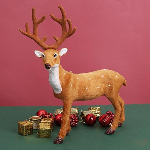 Cerf de Noël simulation animal idéal comme cadeau d'ornement festif