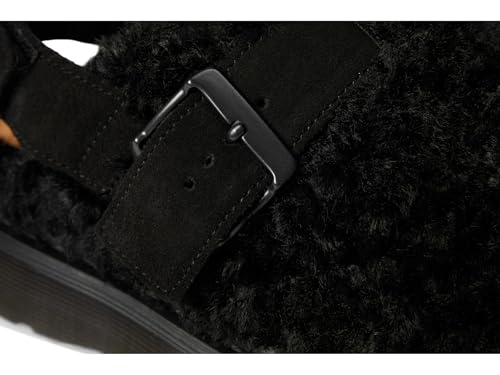 Dr. Martens, Unisex, Jorge II Faux Fur Lined Deluxe Borg Slingback Mules, Black, UK 5 (US Men's 6, Women's 7), Medium by Dr. Martens - Used condition - Image 6