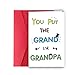 Cute Father's Day Cards for Grandpa from Grandchildren, Funny Grandfather Fathers Day Card Gift for Men, Unique First Father's Day Cards for Grandfather, Happy Birthday Gifts for Grandpa from