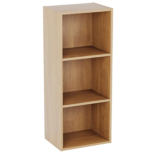 Vida Designs Oxford Bibliothèque Cube à 3 étages, Chêne, 3 Tier