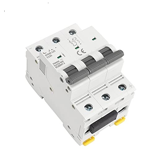 Disjoncteur triphasé DC 125A évite les surcharges sur rail DIN