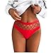 Pbawab Sexy Thong for Women Fashion Hollow Out Women Panties High Waist G-String Ladies Seamless Comfortable Thongs Red