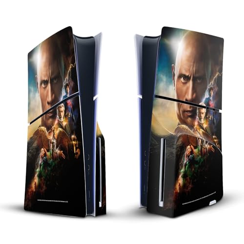 Skin PS5 Slim Disc Black Adam Vinyle Graphique Licence Officielle