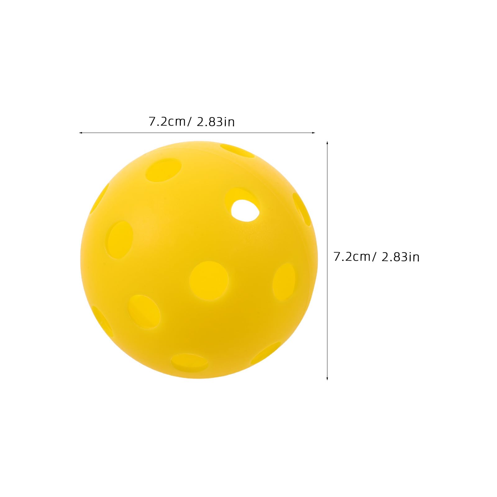 SHINEOFI 20 Palline da Allenamento per Pickleball, 26 Buche, Palline da Allenamento Gialle per Sport Indoor E Outdoor, Resistenti E Ad Alto Rimbalzo per Pickleball All'aperto.