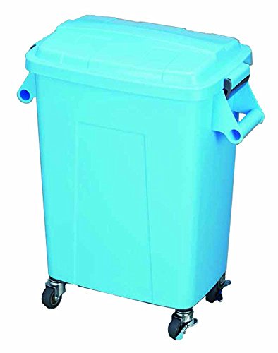トンボ ゴミ箱 70L 日本製 キャスター付 厨房用 業務用 ブルー ダストペール 新輝合成 70型