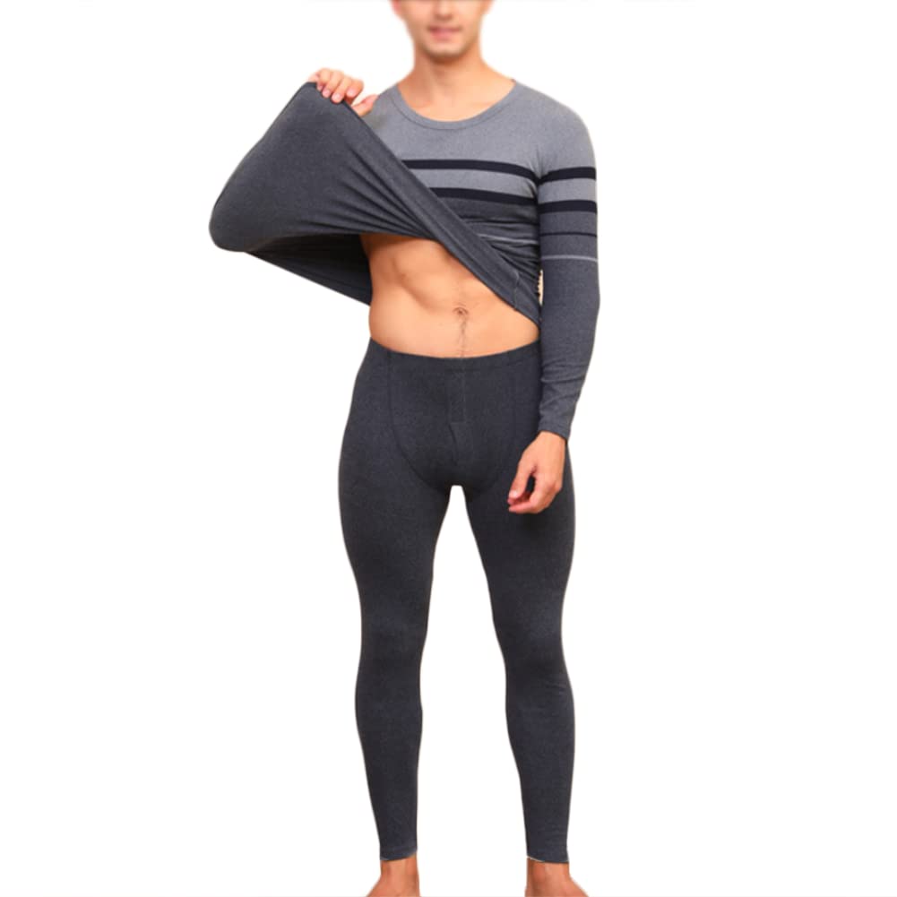 Men's Thermal Underwear with Inner Fleece Warm Warm Breathable Functional Flexible Ski Soft
