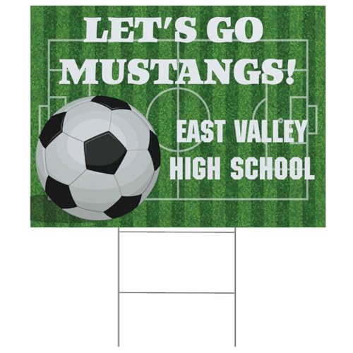 Anderson's Custom Soccer Yard Signs 18x24 Double-Sided