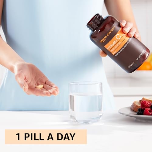 Amazon Elements Vitamin C 1000Mg, Supports Healthy Immune System, Vegan thumb #3