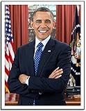 CHENCHEN Great African American Former President Barack Obama Poster Picture Canvas Wall Art Print...