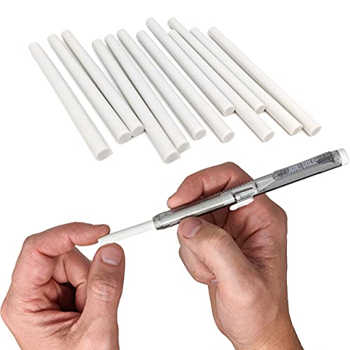 June Gold 4 Pack Of Retractable Mechanical Pen Erasers - Latex-Free, White Vinyl, & Precision Erasing #TOP2