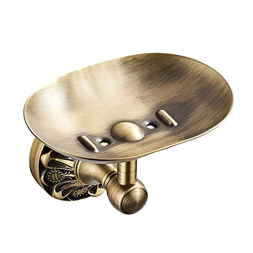 Soporte de pared para jabonera de latón para baño de hotel