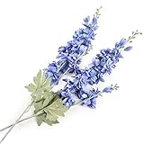 HAIOPS Fake Delphinium Artificial Snapdragon Long Stem Fake Flower Home Garden Wedding Decor 2Pcs