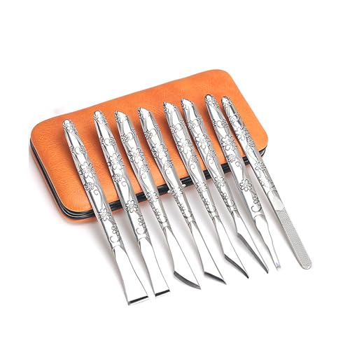 8 coltelli da taglio in pelle, portatili, per lavori fai da te, lavori artigianali in pelle, scrapbooking, schiuma, argilla, scultura, bisturi