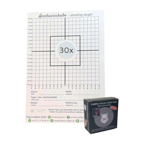 3X 10er-Set AMR Thermo Vision Target Pads inkl. Anschussscheiben (je 30 Stück) - Wärme-Klebepads zum Kalibrieren und Einstellen von Wärmebildgeräten, Wärmebildkameras, Vorsatzgeräten 3X 10er-Set AMR Thermo Vision Target Pads inkl. Anschussscheiben (je 30 Stück) - Wärme-Klebepads zum Kalibrieren und Einstellen von Wärmebildgeräten, Wärmebildkameras, Vorsatzgeräten