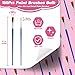 ZRLEI Small Paint Brushes Bulk, 160 Pcs Flat Tip Round Acrylic Paint Brushes for Kids Classroom Acrylic Watercolor Canvas Face Painting Touch Up