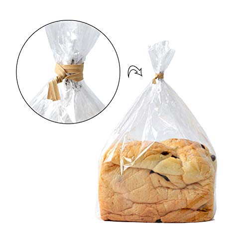 500 Pcs 5\" Kraft Paper Twist Ties Reusable Bread Ties, for Party Cello Candy Bread Coffee Bags Cake Pops - Thumbnail 4