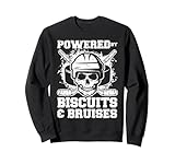 Ice Hockey Skull Puck Sticks Biscuits Bruises