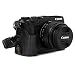 Produktbild MegaGear MG1747 Ever Ready Leder Kamera Halbtasche mit Trageriemen kompatibel mit Canon EOS M6 Mark II - Schwarz