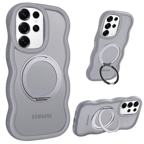 Galaxy S26 Ultra �p �P�[�X Magsafe�Ή� 360°��]�X�^���h Samsung �M�����N�V�[s26 �E���g��/SC-53G / SCG37 �g�уP�[�X �����O �}�O�l�b�g ���C�����X�[�d �c�����p�x �Ή� ���킢�� �ϏՌ� �l�C P