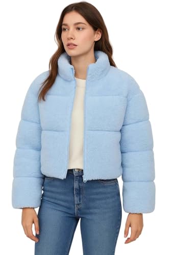 Image of KOTTY Women's Cozy Fit Full Sleeve Coral Fleece Zip Jacket - Winterwear with Pockets for Daily Warmth & Style