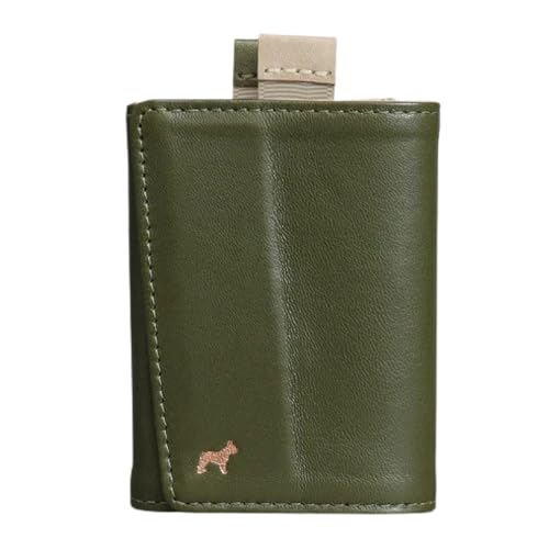 The Frenchie Co. - Speed Wallet Mini - Ultra-Slim Front Pocket Card Holder - RFID Blocking Quick-Access Pull Tab - Full-Grain Italian Leather Minimalist Wallet for Women