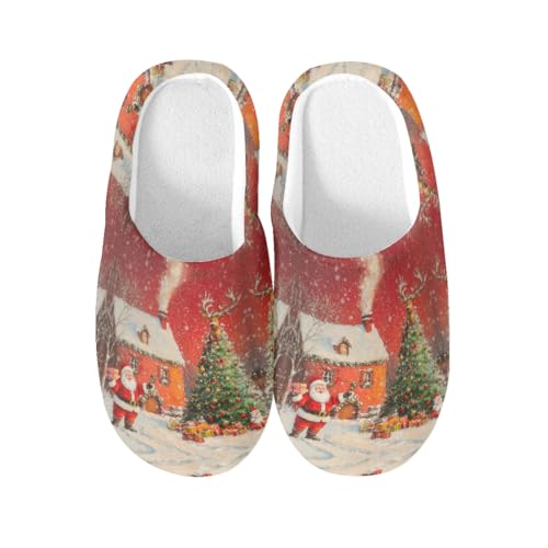 Pantoufles de Père Noël chaudes en coton XL pour ne plus jamais avoir froid aux pieds chez soi