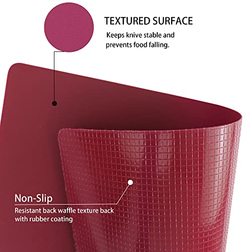 Zvp Plastic Cutting Boards For Kitchen, Flexible Cutting Mats, Colorful Chopping Boards With Food Icon, Non-Slip, Non Porous, Bpa Free, Dishwasher Safe #TOP2