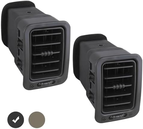 APPERFiT Dash A/C Air Vent Passenger Side (Dark Gray) Compatible with 1999-2007 Chevrolet Chevy Avalanche Silverado Tahoe Suburban/GMC Sierra Yukon/Cadillac Escalade Replaces 15169326 74936