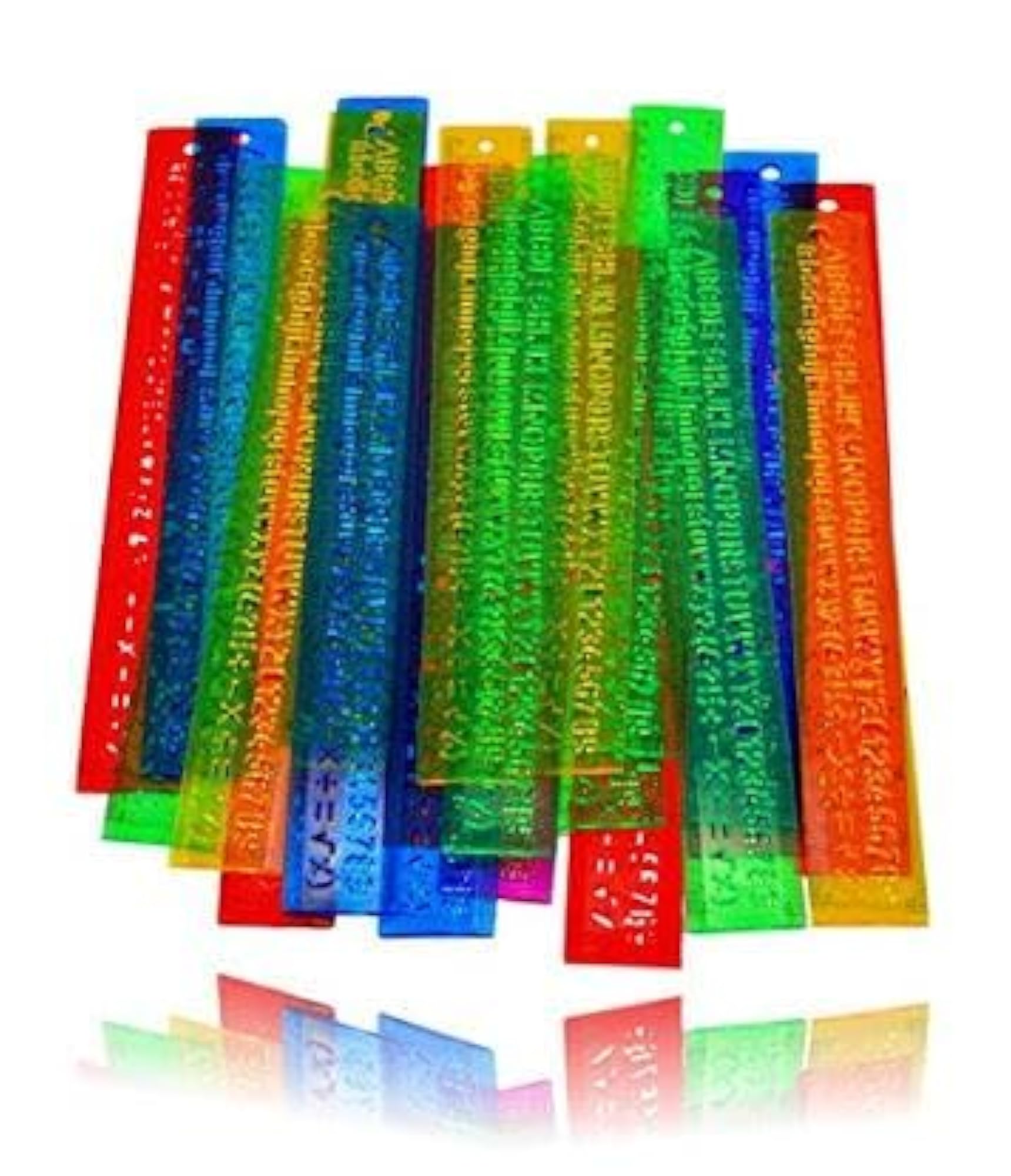 ABCD Flexible Unbreakable Ruler Scale, 4 Pcs