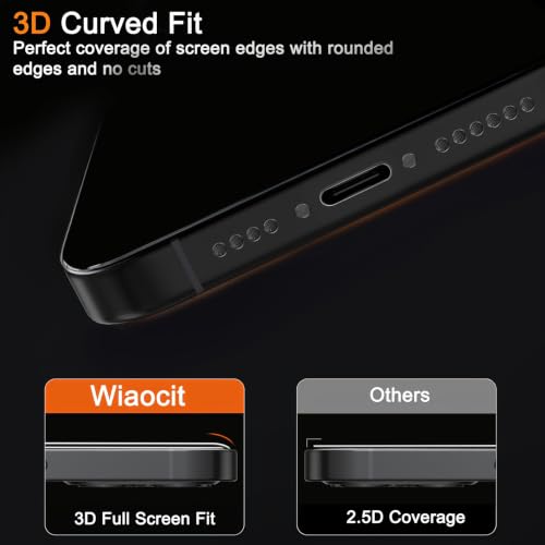 Image of Wiaocit Tempered Glass Privacy Screen Protector for 18 Pro