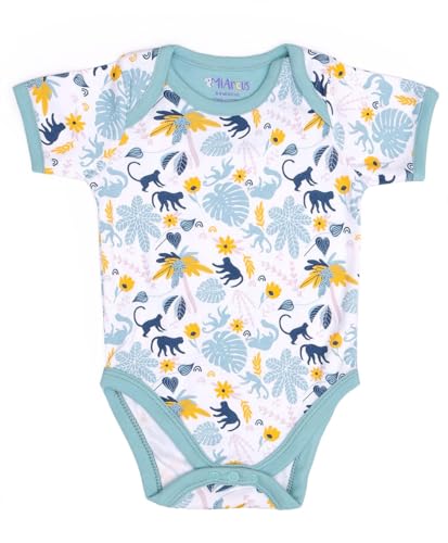 Image of Mi Arcus Printed Ting Tong Cotton Rompers /Bodysuits /Jumpsuits /Onesies for New Born Baby Boy /Girl /Kids Pack of 2