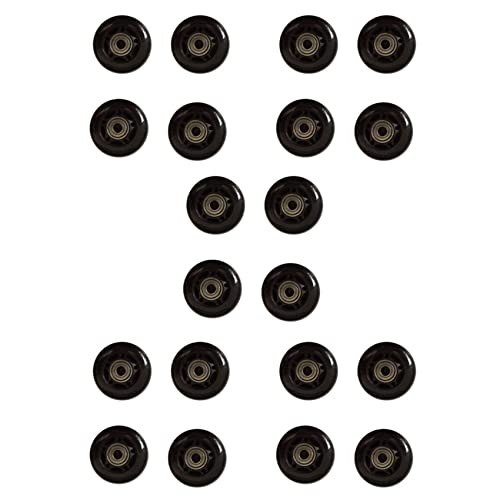 Bloepum 20Pcs Roller Skates Rubber Wheels Anti-Skid Mute Wear- Roller Skates Roller Skate Accessories