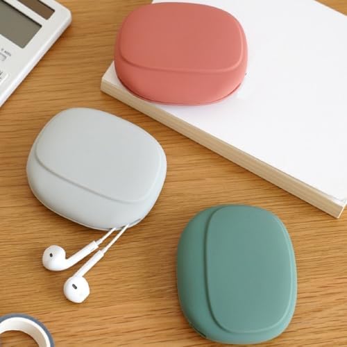 Bolsa organizadora de cabo de silicone, organizador de fones de o...