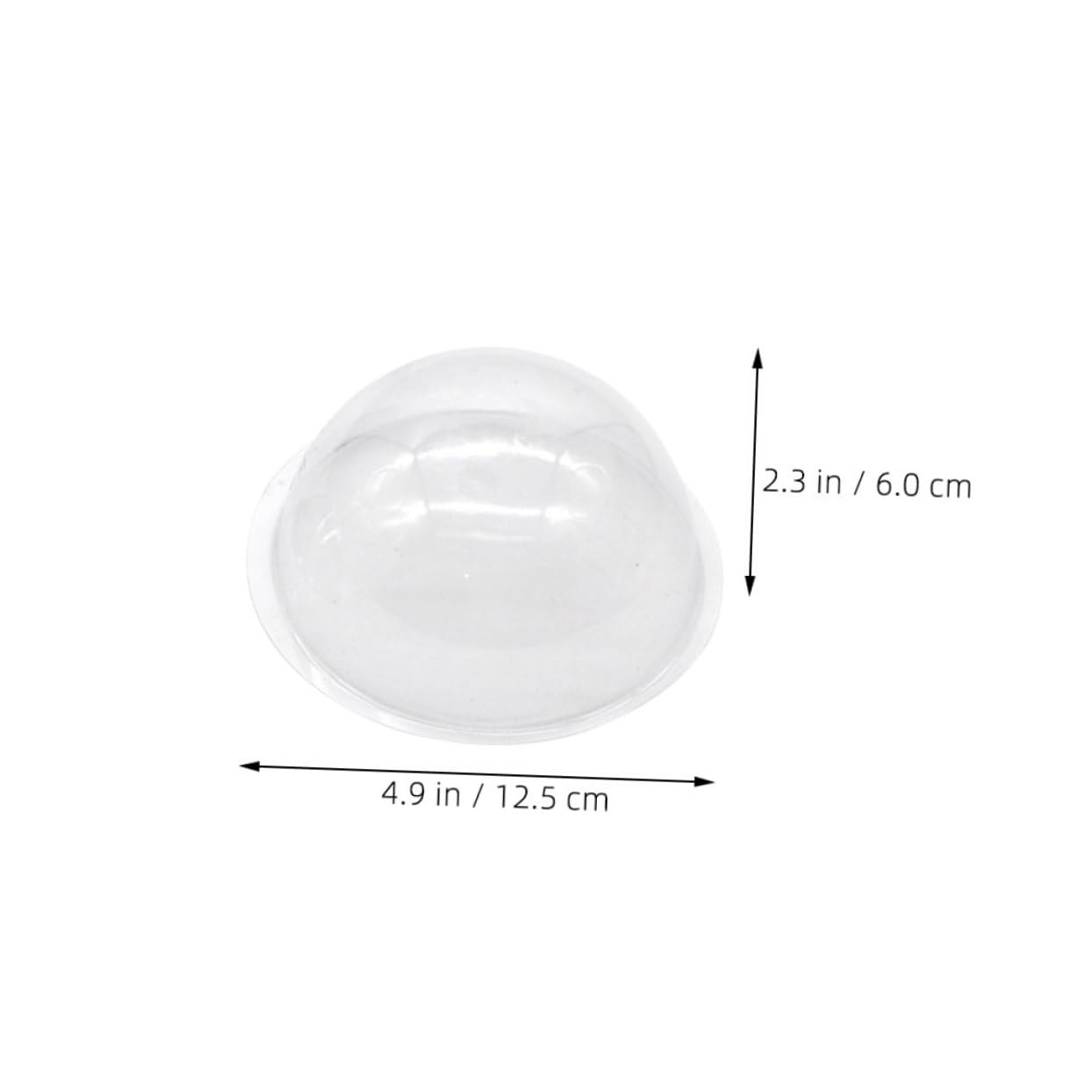 Amazon.co.jp: ERINGOGO 透明プラスチックドームカバー 直径12cm 半