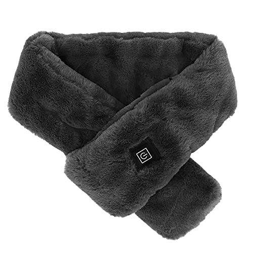 USB-Heizschal, beheizbarer Schal, USB-Heizschal, elektrischer warmer Schal, Nackenwärmer, USB-Temperaturregelung, beheizbarer Schal, beheizbarer Nackenwickel, Winterschals für Unisex(Schwarz) Cover