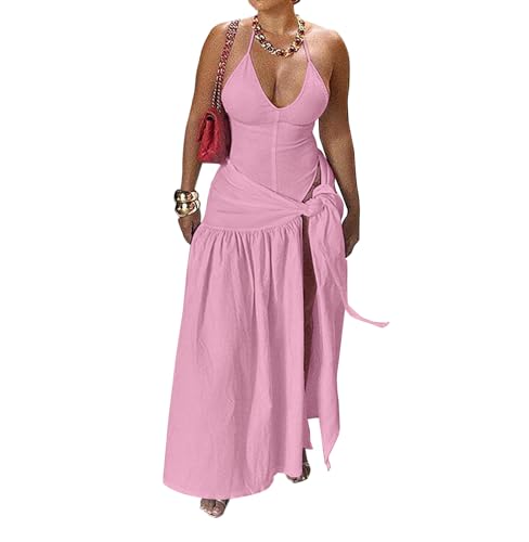 Cache-maillot de bain femme rose tenue de vacances jupe maxi taille L