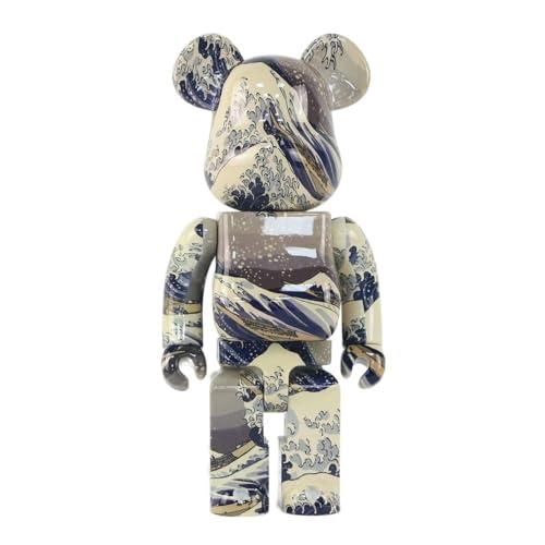JNVHFGT Ornamento Bearbrick, 400% Bloques de construcción de 28cm/11 Pulgadas muñecos Bearbrick de Moda coleccionables de Osos Regalos para niños y niñas
